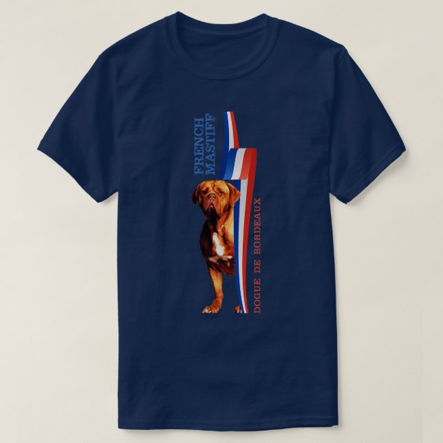 Camiseta Dogue de Bordeaux French Mastiff (2) (Frente do Design)