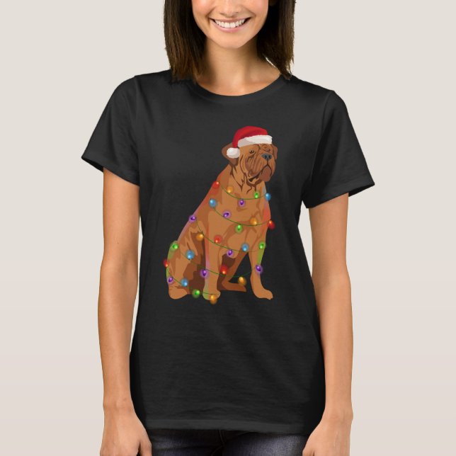 Camiseta Dogue de Bordeaux French Mastiff Lights (Frente)
