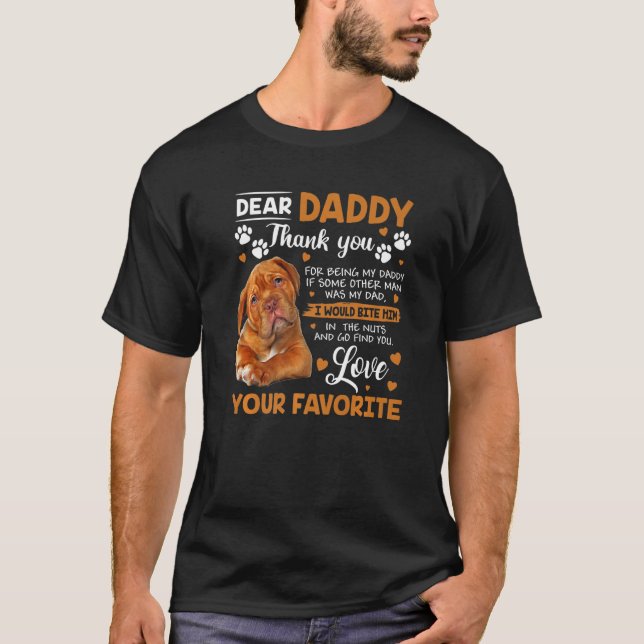 Camiseta Dogue De Bordeaux Pai Obrigado Por Ser M (Frente)