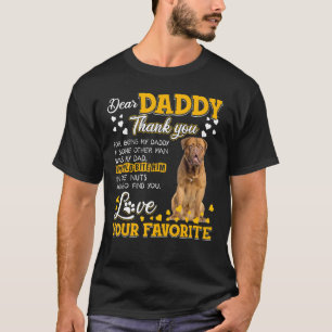 Camiseta Dogue De Bordeaux Pai Obrigado Por Ser M