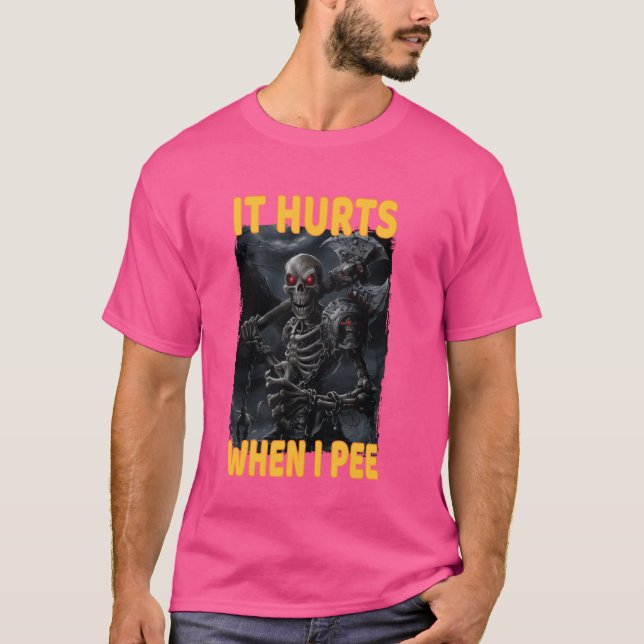 Camiseta Dói Quando Eu Peço O Esqueleto Da Corda (Frente)