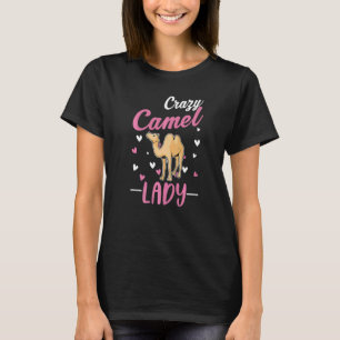 Camiseta Doida Camelo Senhora Garota Camelo