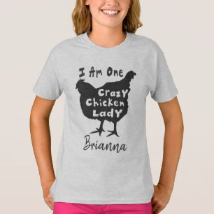 Camiseta Doida de Galinha Super Divertida e Fofoqueira Pers