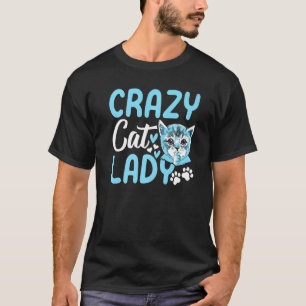 Camiseta Doida por Gatos Doida por Gatos Gatinho Fofo Eu Do