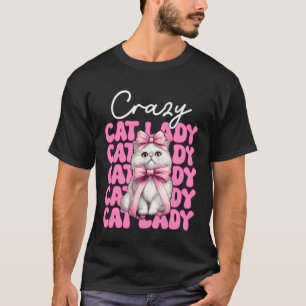 Camiseta Doida por Gatos Senhora Gata Persa Garota Mãe de G
