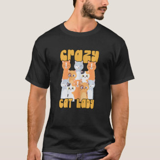 Camiseta Doida por Gatos Senhora Gatinho Animal Incrível Fo