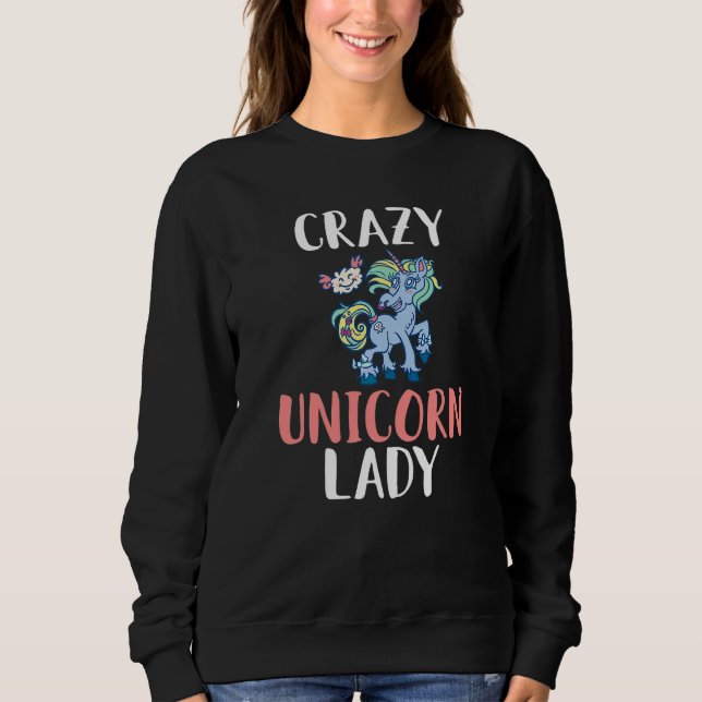 Camiseta Doida Senhora Unicórnio (Frente)