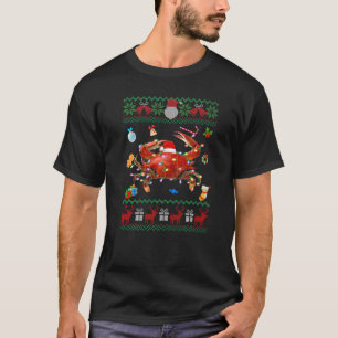 Camiseta Doido de Natal Luz Caranguejo de Natal