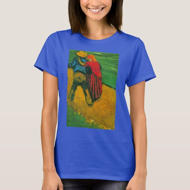 Camiseta Dois amantes de Vincent van Gogh (Frente)