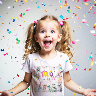 Camiseta Dois Animais Safari Tropicais Selvagens Segundo An