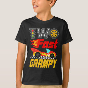 Camiseta Dois Aniversário Da Família De Carros De Corrida R