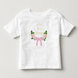 Camiseta Dois Arcos Florais de Aniversário Elegantes