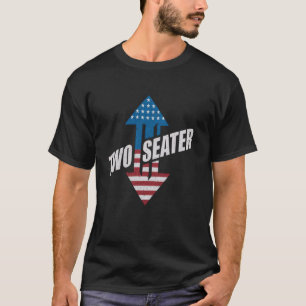 Camiseta Dois assentos engraçados EUA 4 de julho de 2024 Wh
