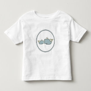 Camiseta Dois Baleias Marinhas Blue & Gold Boutique 1º Aniv