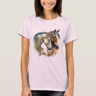 Camiseta Dois Belos Cavalos Oeste Boho