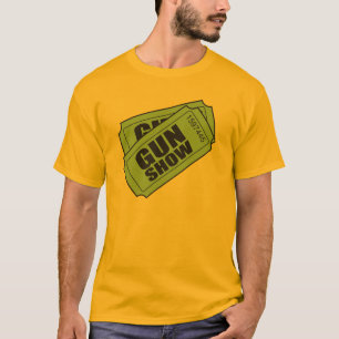 Camiseta Dois bilhetes à mostra de arma