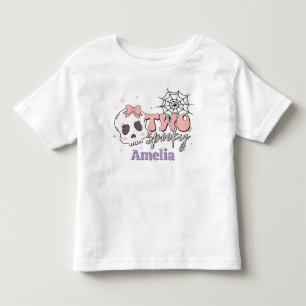 Camiseta Dois Bons Brancos, Rosa, Nome do Halloween Anivers