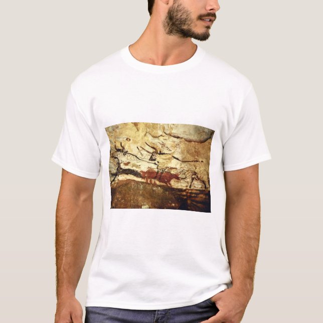 Camiseta Dois Bulls', Lascaux, Dordogne_Art da antiguidade (Frente)
