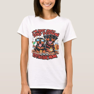 Camiseta Dois Cães Rottweiler sentados