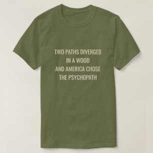 Camiseta DOIS CAMINHOS DIVERGIRAM -Verde 