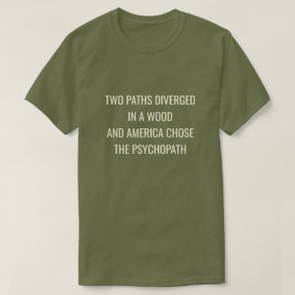 Camiseta DOIS CAMINHOS DIVERGIRAM -Verde 