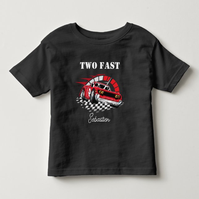 Camiseta Dois Carro Rápido, 2º Aniversário (Frente)