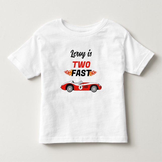 Camiseta Dois Carros de Corrida Antigos Rápidos Menino 2º A (Frente)