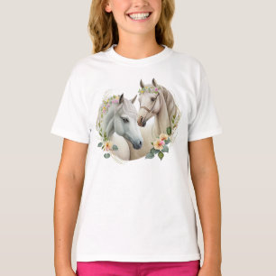 Camiseta Dois Cavalos Brancos
