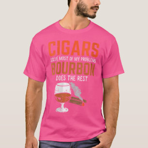 Camiseta Dois Charutos Resolvem A Maioria Dos Meus Problema
