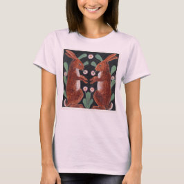Camiseta Dois Coelhos em um Jardim ca. 1880