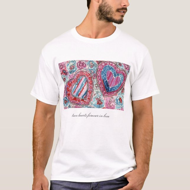 Camiseta Dois corações (Frente)