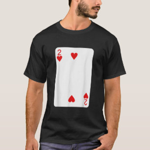 Camiseta Dois Corações Jogando Cartões No Deck De Figurino 