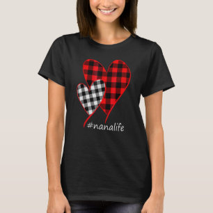 Camiseta Dois Corações Leopard Xadrez Buffalo Nana Life Val