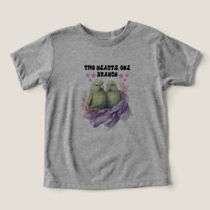 Camiseta Dois+Corações+Um+Ramificação+Toddler+Tee