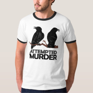 Camiseta Dois corvos = tentativas de assassínio