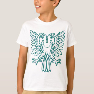 Camiseta Dois dirigiram Eagle - verde de musgo