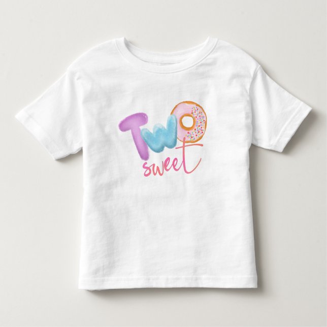 Camiseta Dois doces Rosquinhas Tema de Bebê Bonito (Frente)