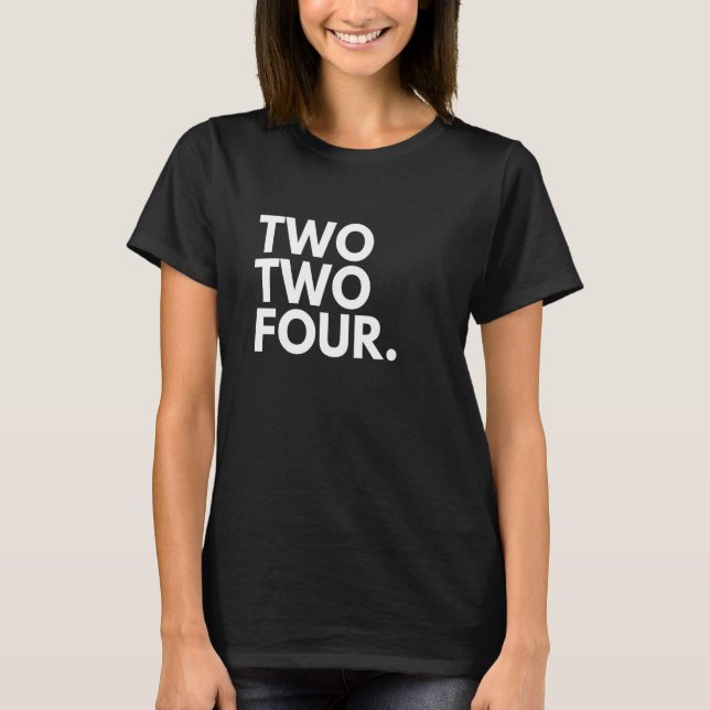 Camiseta DOIS DOIS QUATRO Código de Superfície 224 Elgin IL (Frente)