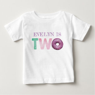Camiseta Dois Donuts Aniversário Personalizado