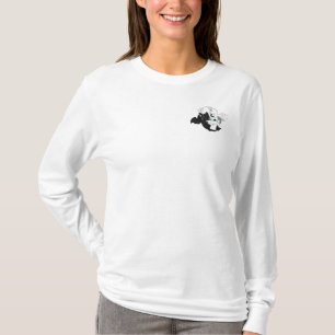 Camiseta Dois dragões - Black and White Yin Yang Fantasy De