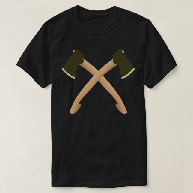 Camiseta Dois eixos sobre fundo branco 2 (Frente do Design)