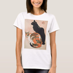 Camiseta Dois Gatos Por Theophile Alexandre Steinlen