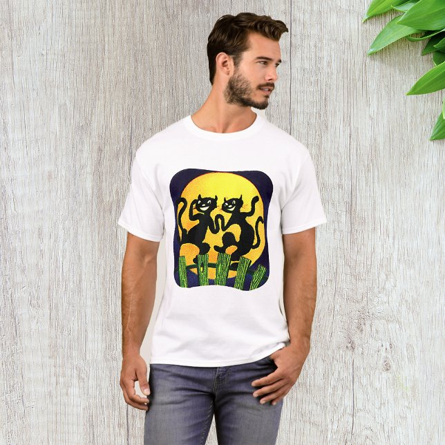 Camiseta Dois Gatos Pretos (Criador carregado)