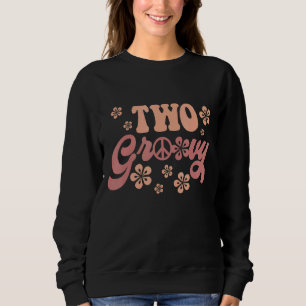 Camiseta Dois Groovy 70s Nostalgia Estética Flor E Pêaca