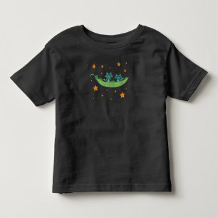 Camiseta Dois Guaxinins em uma Vagem Arte Folclórica Capr