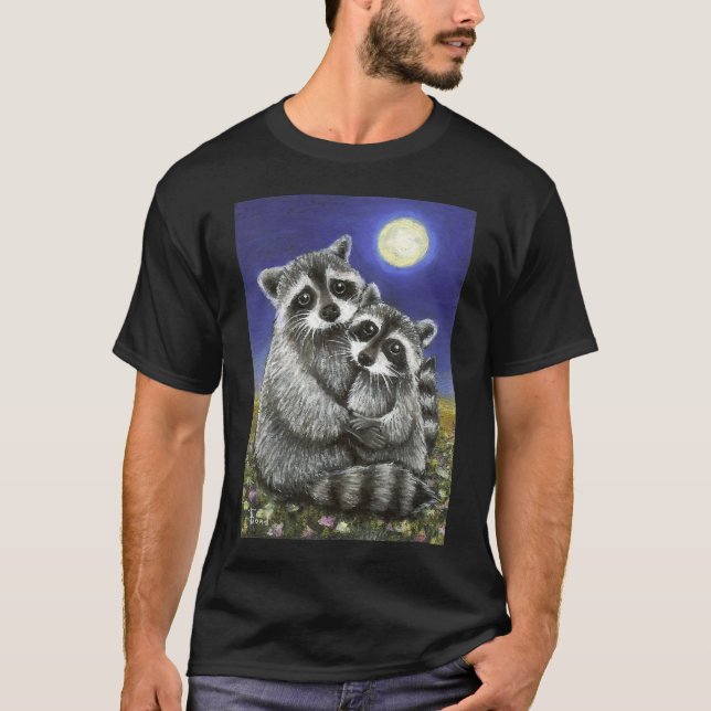 Camiseta Dois guaxinins loucamente apaixonados (Frente)