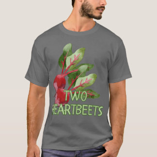 Camiseta Dois Heartbeets Pun Food Funny Dia dos Namorados f