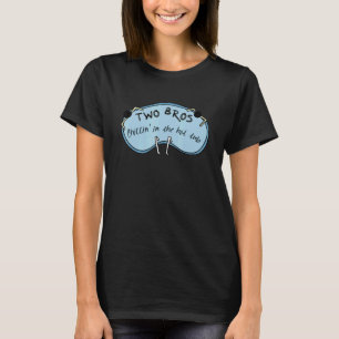 Camiseta Dois Irmãos Chillin No Roupa Do Tábua Quente