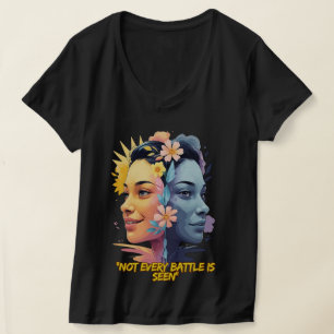 Camiseta Dois lados da mente - nem todas as batalhas são vi