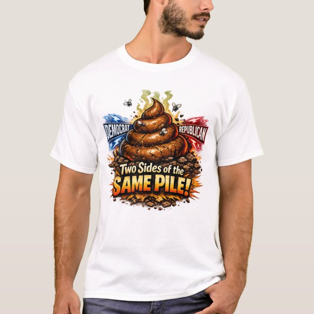 Camiseta Dois Lados da Mesma Moeda (Frente)